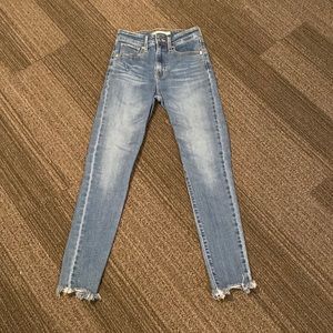 721 LEVI high rise skinny ankle jeans